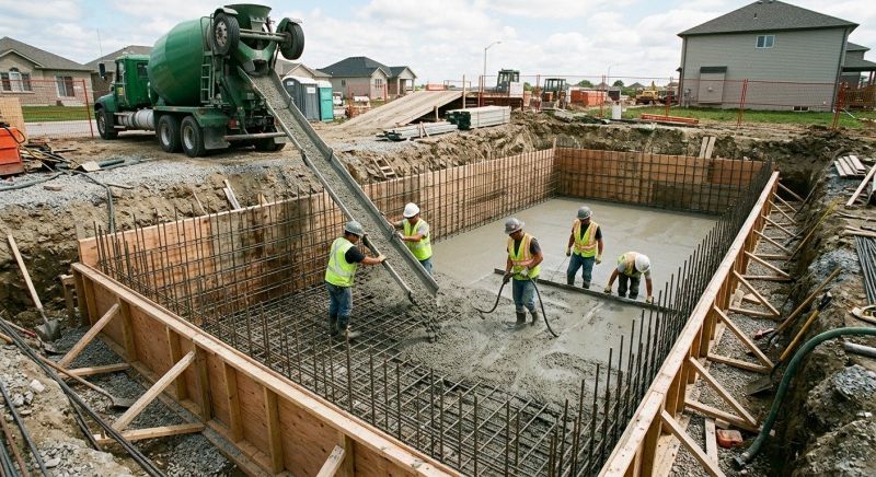 Basement Concrete Pouring in Grand Forks, ND