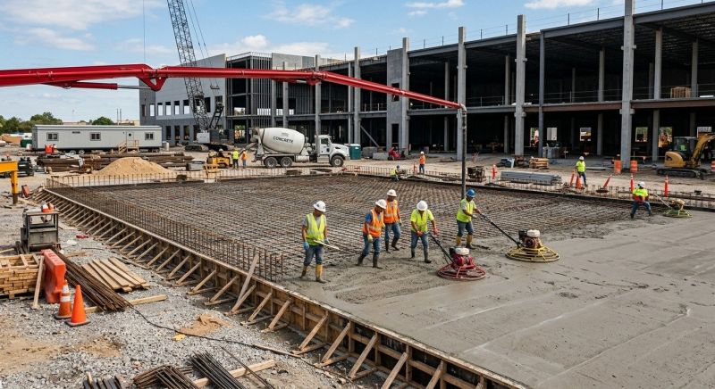 Commercial Slab Construction in Grand Forks, ND