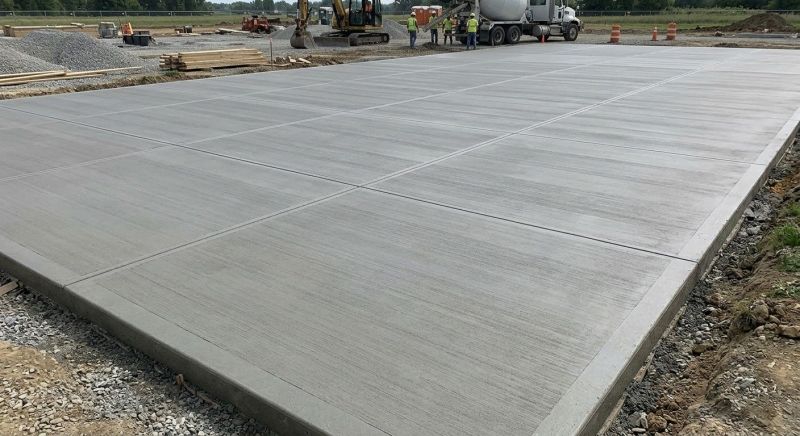 Commercial Slab Installation in Grand Forks Afb, ND