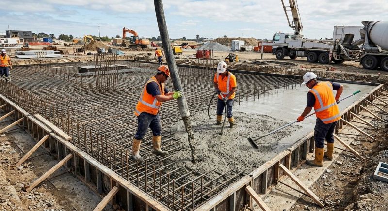 Foundation Pouring in Grand Forks, ND