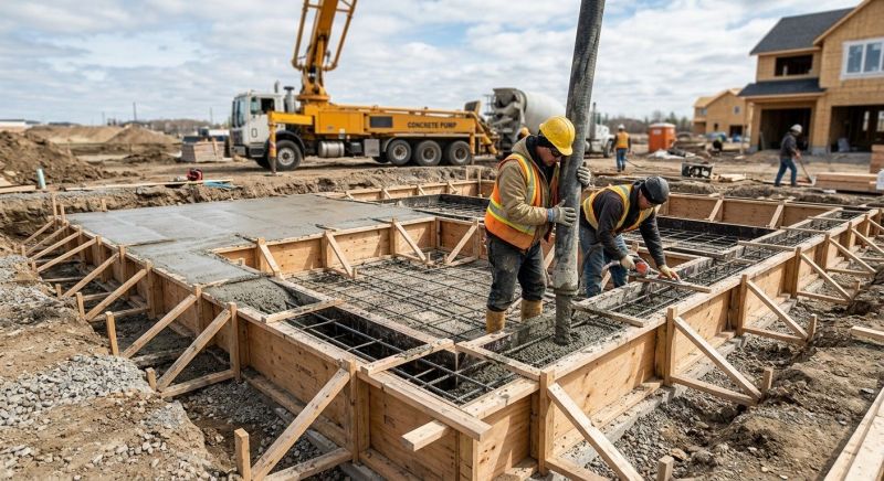 Foundation Wall Pouring in Grand Forks County, ND