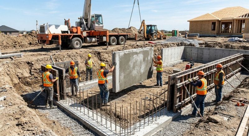 Foundation Wall Pouring in Grand Forks, ND