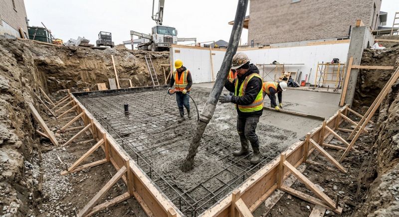 Concrete Basement Pouring