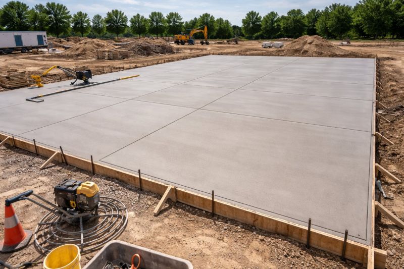 Commercial Slab Installation in Grand Forks Afb, ND